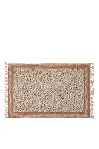 Yargıcı Çiçek Desenli Dikdörtgen Kilim(120x180 Cm)