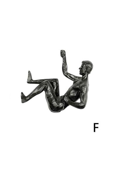 Choice F Athlete Rock Climbing Man Resin Background Wall Hanging Decoration S...