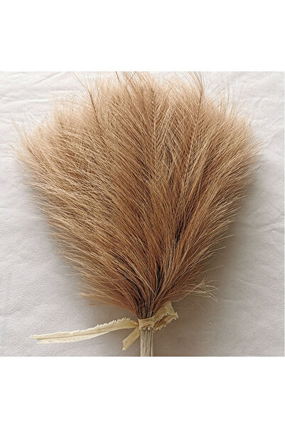 Choice21 30pcs Coffee 10-100Pcs Artificial Pampas Grass Fluffy Reed Bouquet B...