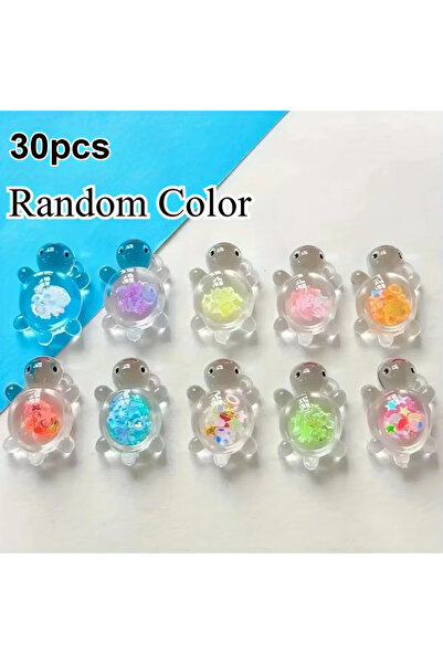 Choice1 30pcs mix 10pcs Glow in The Dark Resin Turtle Figurines Vibrant Color...