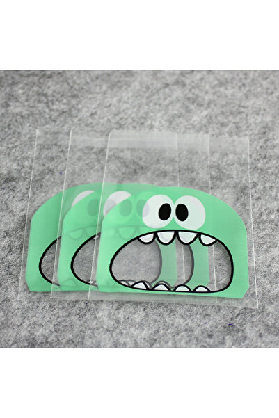 Choice 2 100pcs Cookie Candy Bag Cute Cartoon Self-adhesive Plastic Packing B...