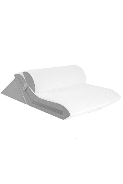 Choice1 Grey and White 3Pcs/set Wedge Pillow for Sleeping Adjustable Folding ...