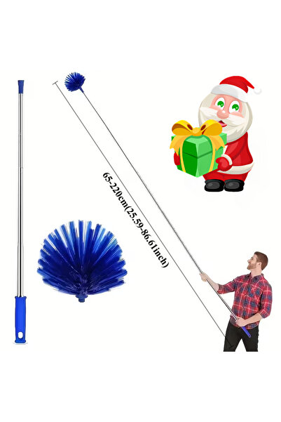 Choice1 86.61inch 1pc Extendable Spider Web Duster with Medium Stiff Bristles...