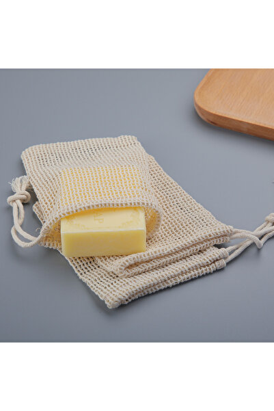 Choice cotton Natural Cotton Soap Saver Bag, 3 Pieces Eco-friendly Handmade l...