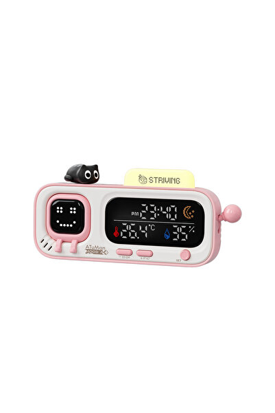 Choice1 mooda pink DUKA MOODA Smart Desktop Temperature and Humidity Clock El...