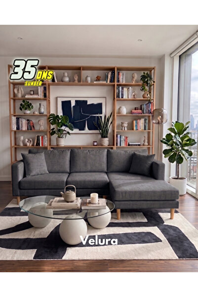 Velura Home & Living Armin Akıllı Köşe Koltuk Takımı & Modern Modüler Yataklı...