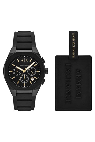 Armani Exchange Ax7165Set Men's Wristwatch and Luggage Tag Set