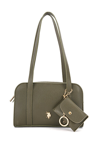 U.S. Polo Assn. حقيبة كتف نسائية من ك.هاكي طراز US26546
