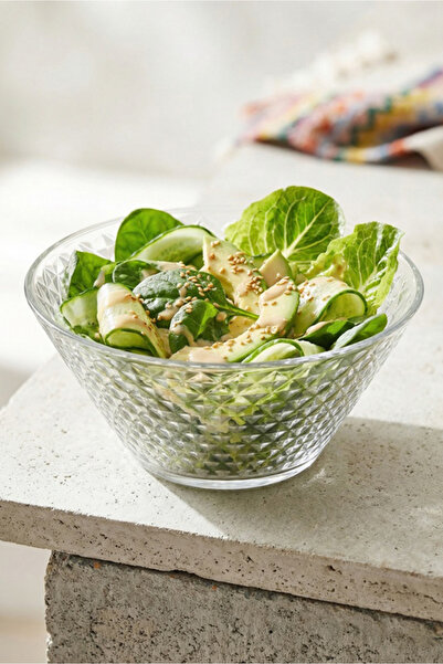 LAV Artemis Glass Salad Bowl Single Extra Large 2150 ml (Presentation Bowl, P...