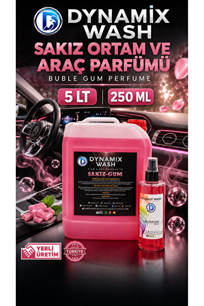 dynamix wash Sakız Parfümü 2'li set Bubble Gum 5 lt ve 250 ml şişe  - Ev, Ara...