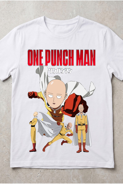 Silkensoul تي شيرت للجنسين مطبوع عليه One Punch Man Anime ذو تصميم قياسي