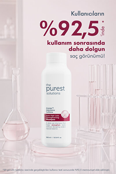 The Purest Solutions Adenozin içerikli Saçları Güçlendiren ve Dökülme Karşıtı Bakım Sağlayan Şampuan, 300 ml