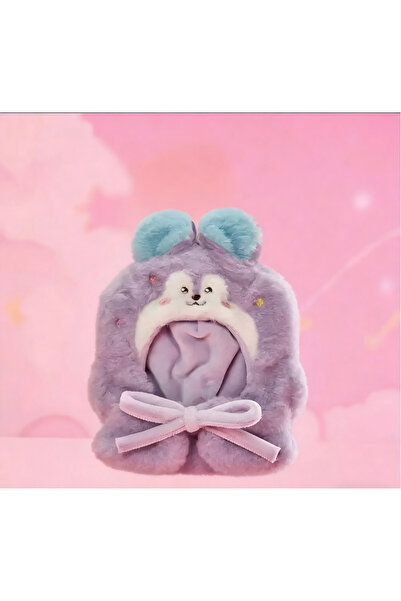 Choice غطاء رأس من القطيفة بتصميم أنمي كاواي من سلسلة السفر BT21، بدون انحشار...