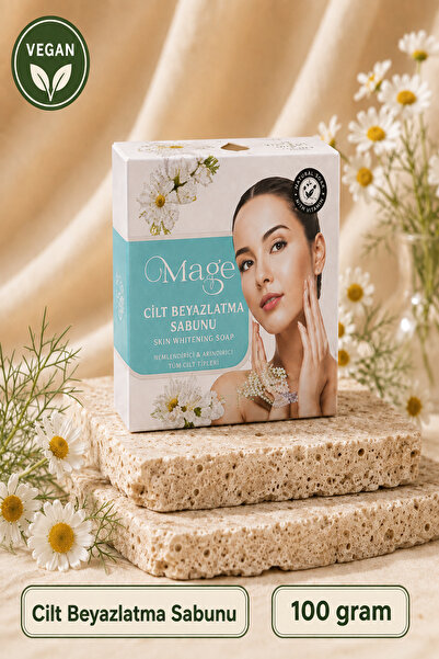 Mage Cosmetics Mage Doğal Beyazlatıcı Güzellik Sabunu 100 gram 1 adet hediyelik kutuda
