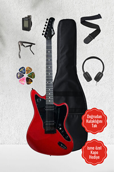 Tagima Guitars Tagima Duo Smart HH Manyetik Jaguar Kasa Kendinden Efektli Kul...
