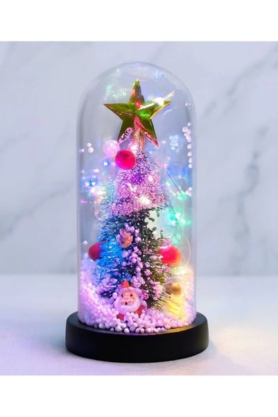 NW NessiWorld Christmas Themed Illuminated Decorative Glass Jar Alk5082