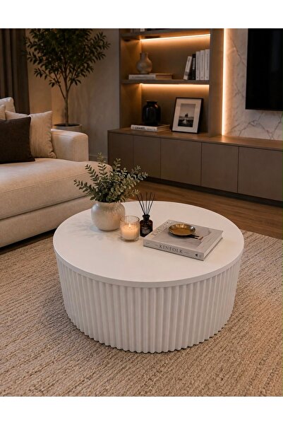 NAYAR HOME DESİGN HİRA MODERN ORTA SEHPA 80X80