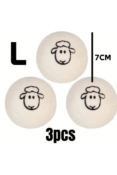 Choice5 7cm 3pcs 1-6pcs Reusable Wool Laundry Dryer Ball Fabric Softener Alte...