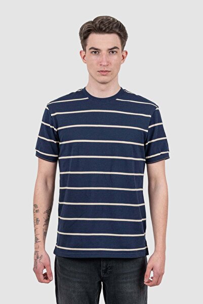 Bakers Tricou bărbătesc bleumarin cu dungi