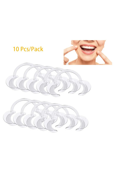 Choice4 10x S Size Clear 10Pcs Dental C Shape Cheek Retractor Lip Mouth Opene...