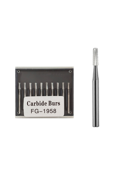 Choice4 FG1958 10Pcs/Box Dental Carbide Bur FG1957/FG1958/FG557 High Speed Tu...