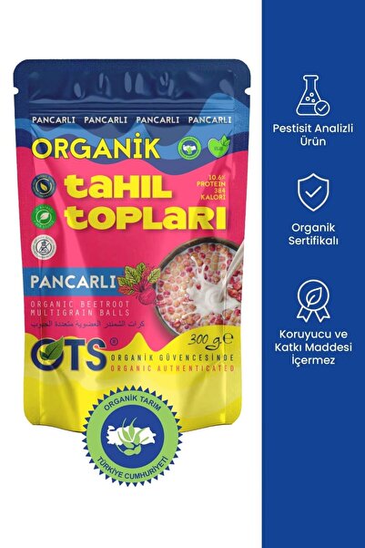 OTS Organik Pancarlı Tahıl Topları 300 gr (Organik Sertifikalı, Pestisit Anal...