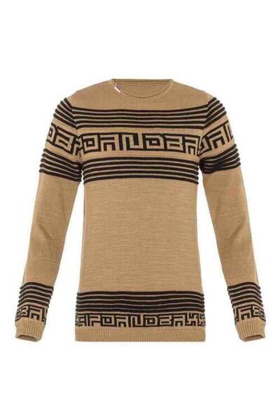 Cipo&Baxx Bp103 Patterned Camel Kids Sweater