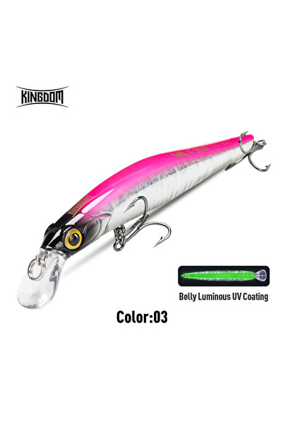 Choice11 KINGDOM 60mm 6G 9506-03 Kingdom Sinking Minnow Fishing Lures 60mm 80...