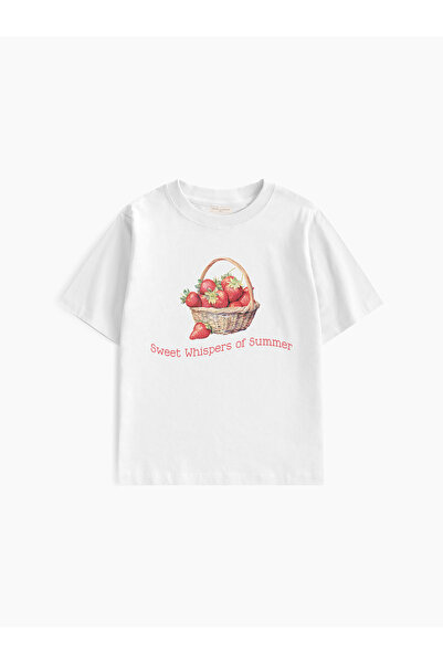 lethestudios Majica za bebe sa štampom "Strawberry Whispers"