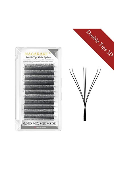 Choice70 ( 8-14 )mix 0.07mm D Double Tips 3D NAGARAKU Automatic Flowering W S...