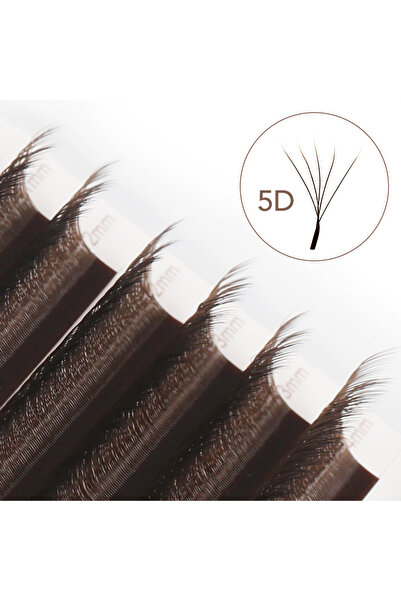 Choice39 10mm 0.07mm D 5D NATUHANA Brown W Shaped 2D 3D 4D 5D W Natural Soft ...