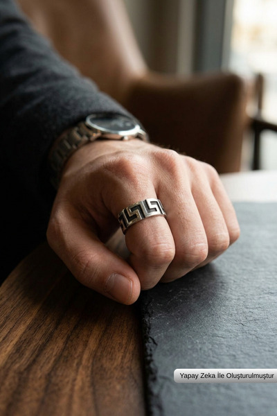 Begondio Special Design Masculine Adjustable Men's Ring