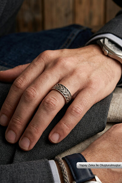 Begondio Special Design Masculine Adjustable Men's Ring