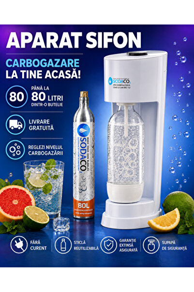 Magic Bubble Aparat cu sifon Royal SodaCo, alb