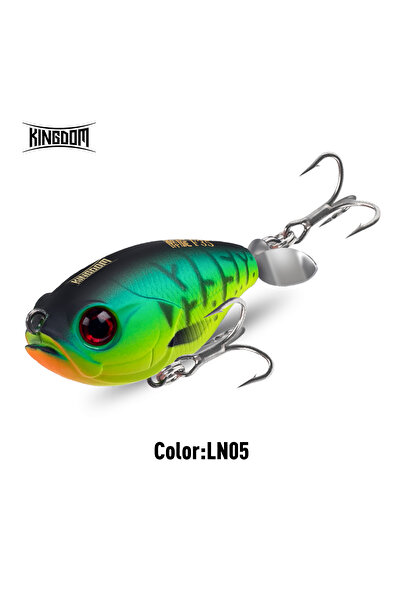 Choice KINGDOM LN05 Kingdom Propeller Topwater Popper Fishing Lure 35mm 5.4g ...