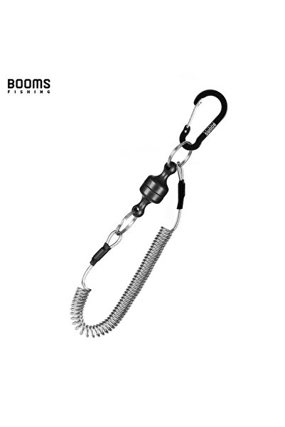 Choice Black Booms Fishing MRC Retention Rope Max 1.5m Stretch Spring Magneti...