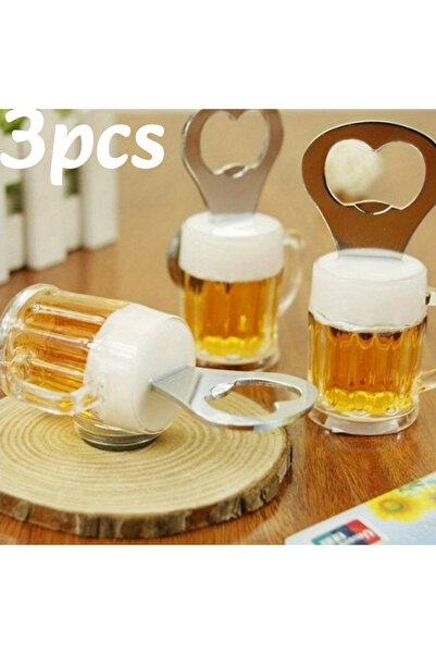 Choice 3pc 1-5PC Creative Beer Glass Shaped Soda Bottle Opener Magnetic Hangi...