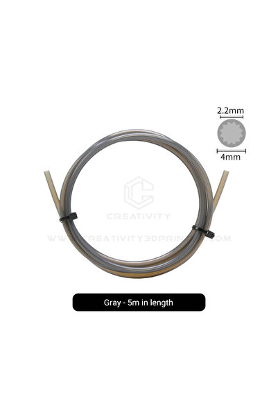 Choice1 Grey 5M For 3D Printer Accessories Star Shaped PTFE Tube Low-Resistan...