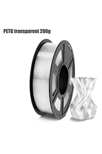 Choice15 خيوط طباعة ثلاثية الأبعاد شفافة من مادة PETG، وزن 200 غرام، قطر 1.75...