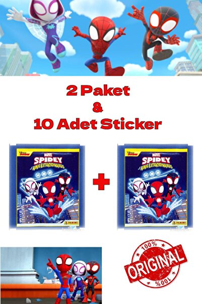 Open Toys Spidey and His Amazing Friends Panini Sticker - 2 Packs & 10 Pieces
