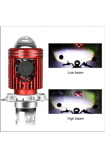 Choice H4whitewhite 1PCS 10000LM H4/H6 12V LED Motorcycle Headlight Bulb Moto...