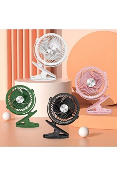 NEVARSA USB Kablolu Mini Fan Standlı Mandallı  Model Tatilde Kampda Evde  Oyn...