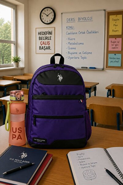U.S. Polo Assn. يو اس بولو. أسن. مجموعة حقائب مدرسية للجنسين PLSET2429813