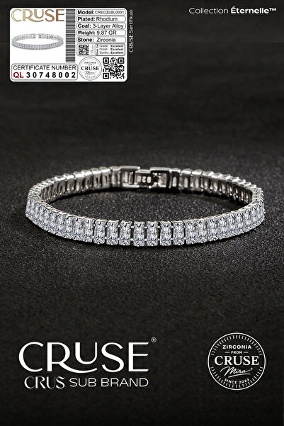 Cruse Crystal Baget Taşlı Éternelle™ Su Yolu Bileklik Özel Seri Hediyeli