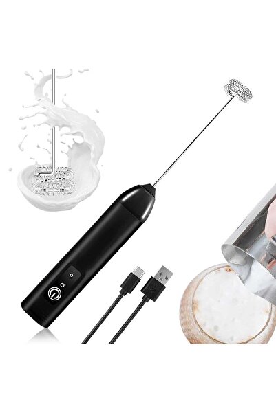 Choice Black Single-Beater 1Pc Electric Milk Frother Coffee Milk Frother Coff...
