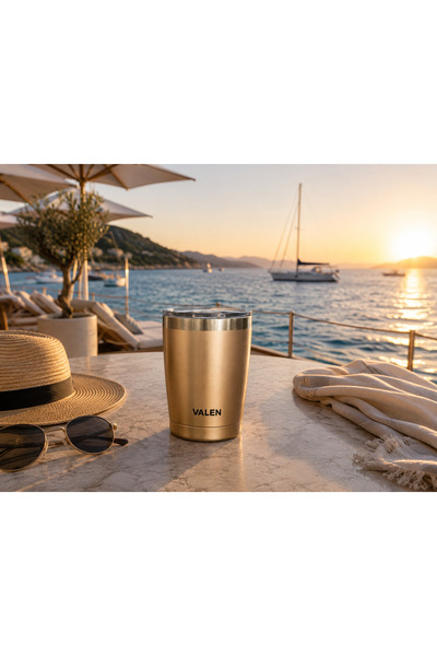 Valen Double Wall Vacuum Thermoses Coffee Cup 340 ml