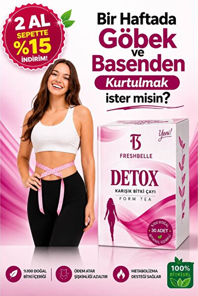 FreshBelle Tok tutucu zayıflama'ya Özel Formul Detox Kilo vermek Ödem-atma Ya...