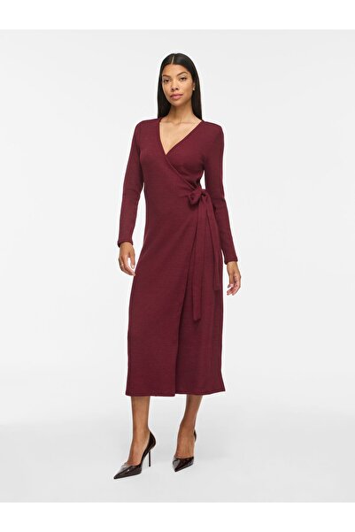 VILA Wrap dress VIRAFFI Midi