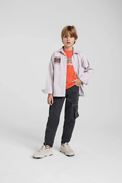 HAUSEkids 5-14 Years Arlo Stone Boys' Trousers-Anthracite