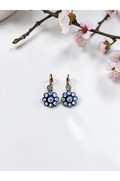 FAYRA ACCESSORIES Zircon Stone Daisy Pattern Earrings